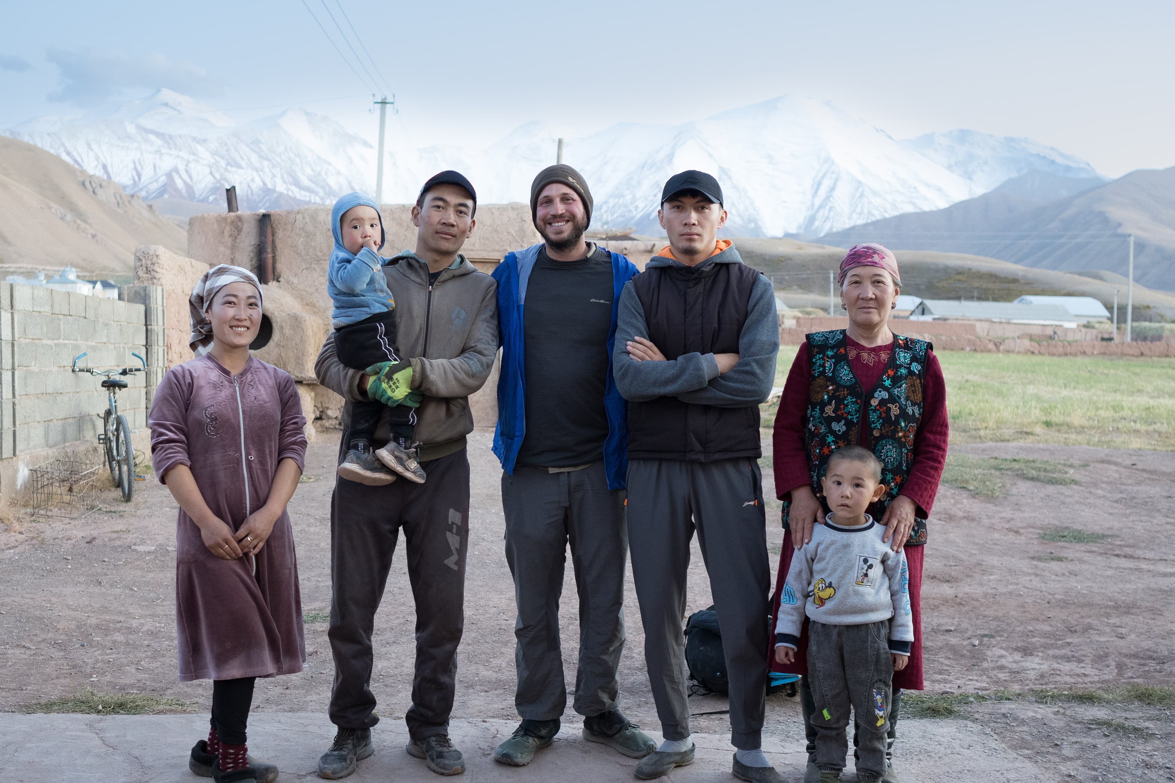 the nomadic hiker met with a local family